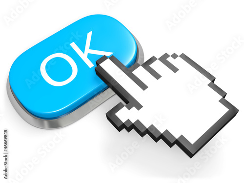 Photography Blue OK button