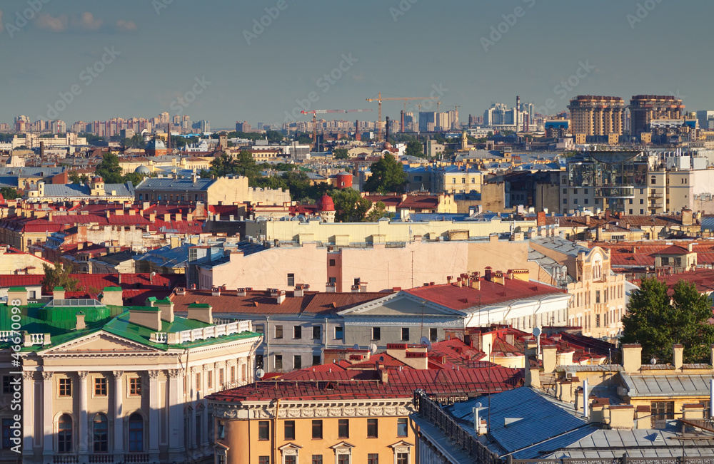 Top view of St. Petersburg