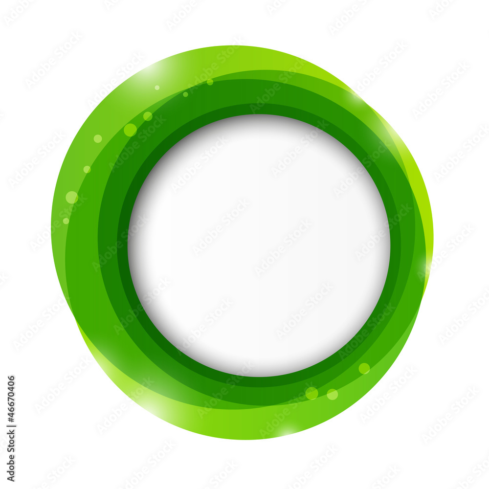Green paper frame with place for text Green paper frame with place for text