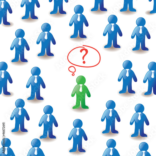 question. Concept, mass media