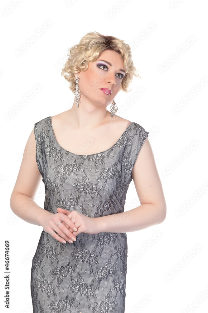 Ταπετσαρία Portrait of drag queen. Man dressed as Woman