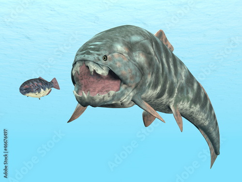 Dunkleosteus While Hunting photo