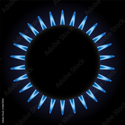 burning gas