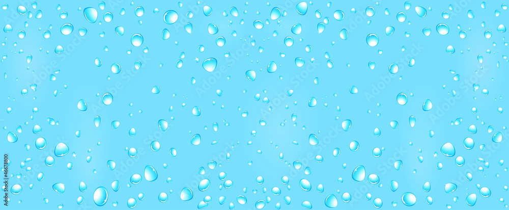 cool water background with drops
