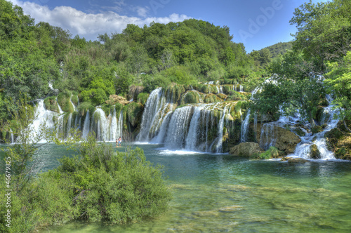 Skradinski Buk waterfalls in Krka National Park  Croatia