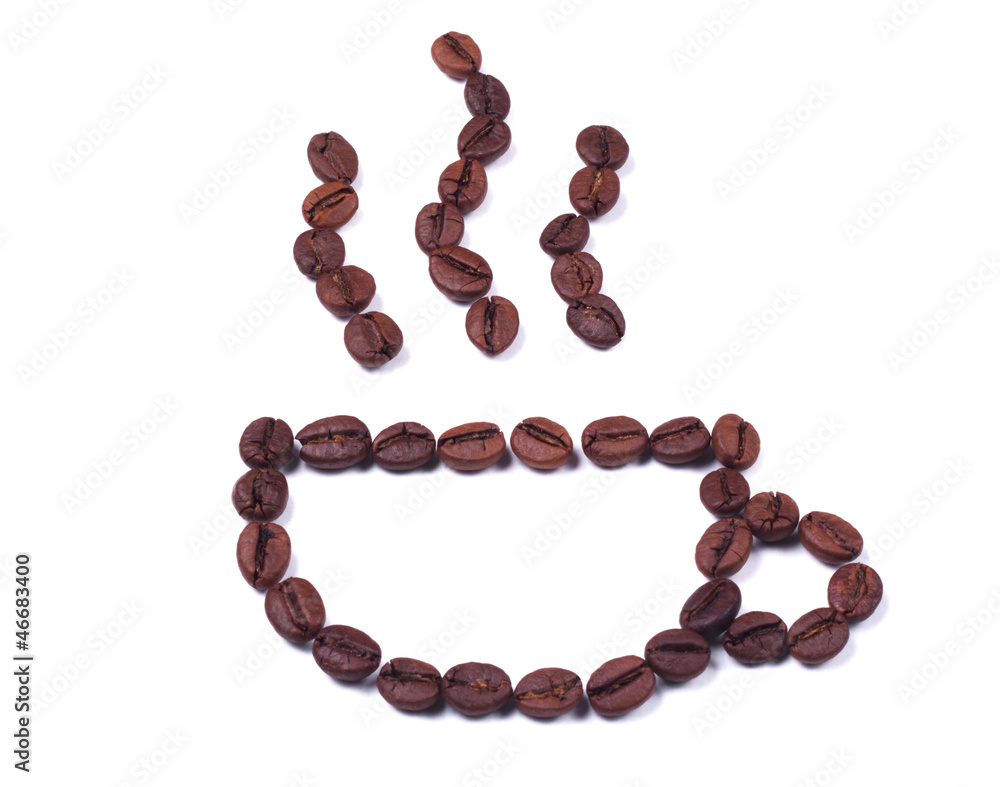 Coffee cup on a white background Coffee cup on a white background