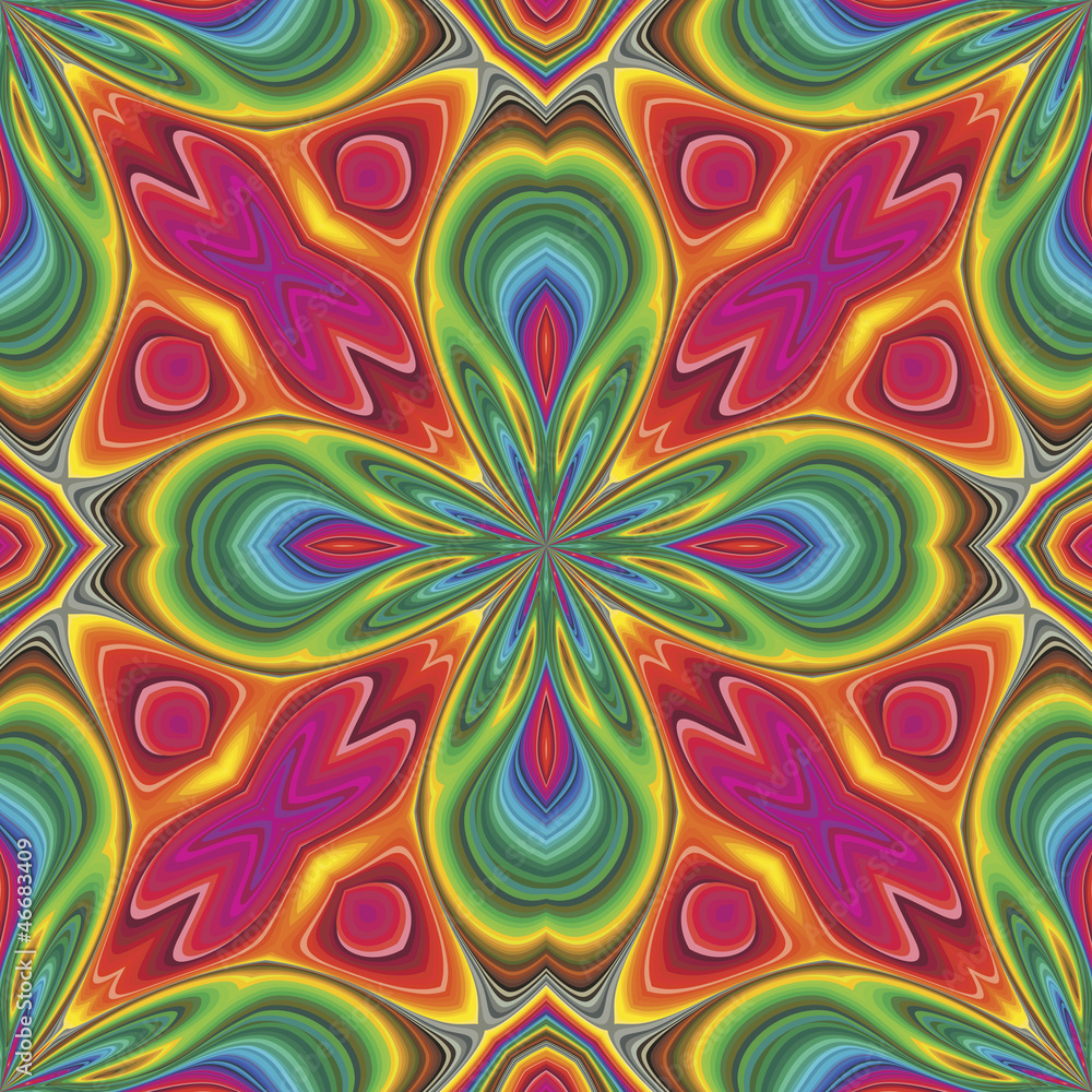 Pop art vector pattern in funky disco style Pop art vector pattern in funky disco style