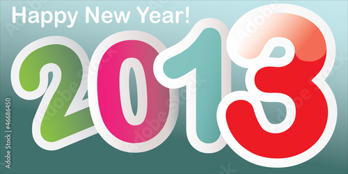 New year 2013 background. Vector illustration
