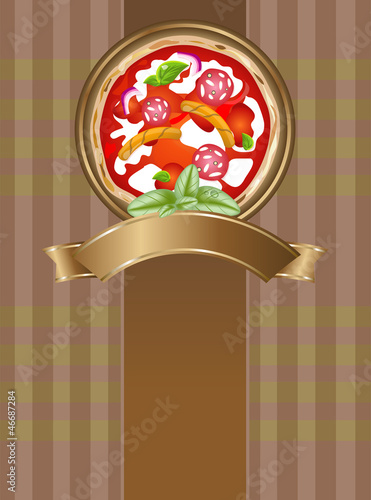 Pizza poster menu