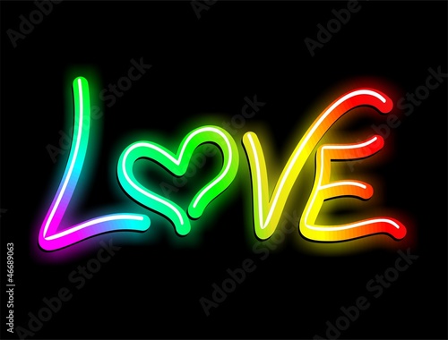 Love Psichedelic Neon Light-Amore Psichedelico Luminoso
