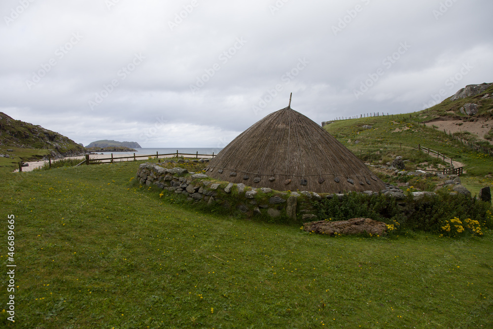 Iron age Dwelling at Bostadh in the Outer Hebrides