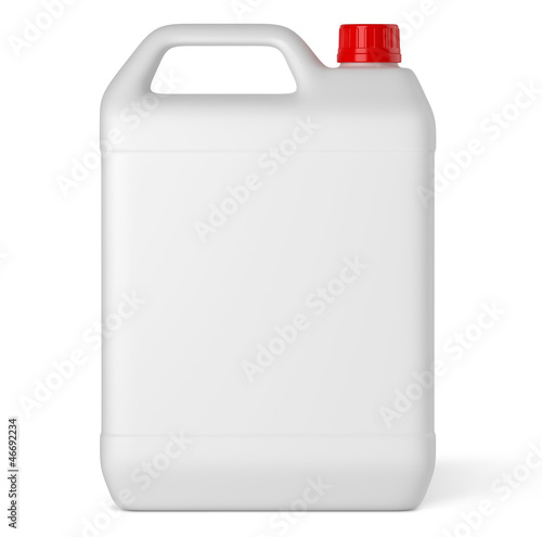 Récipient plastique sur fond blanc 3