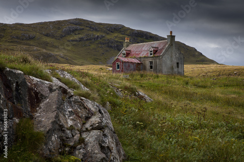 An Old Abandonned cottage in Eriskay