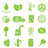 Ecology and environment icons