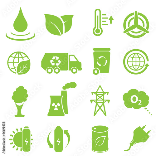 Ecology and environment icons