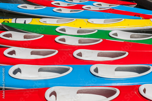 Colorful kayak background