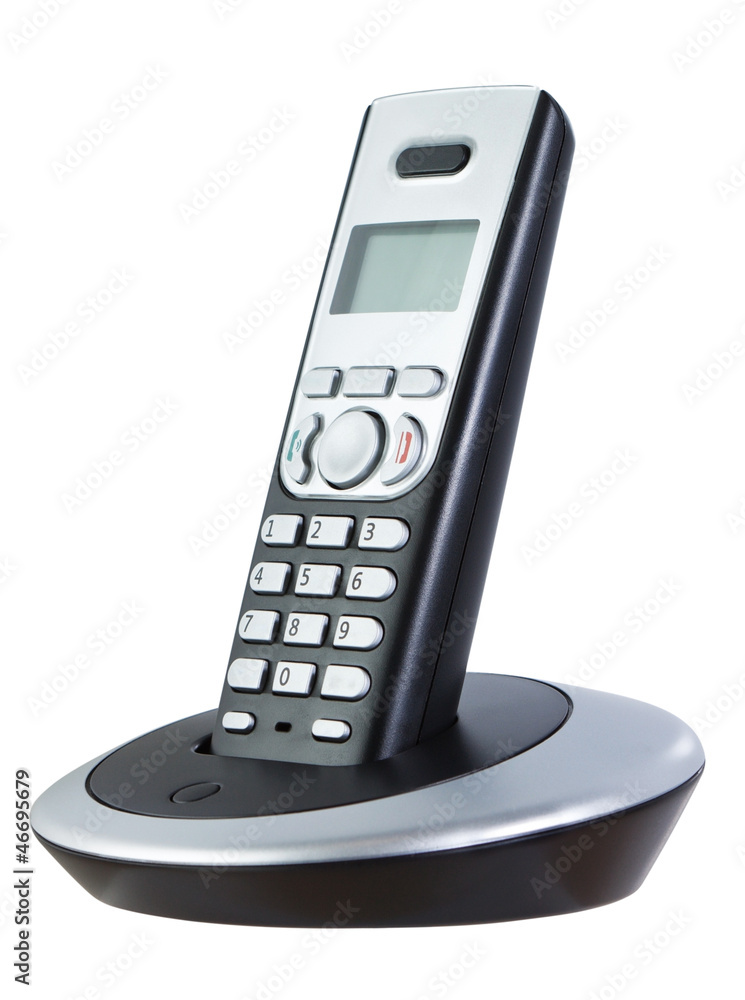 Wireless phone. On a white background close-up. Wireless phone. On a white background close-up.