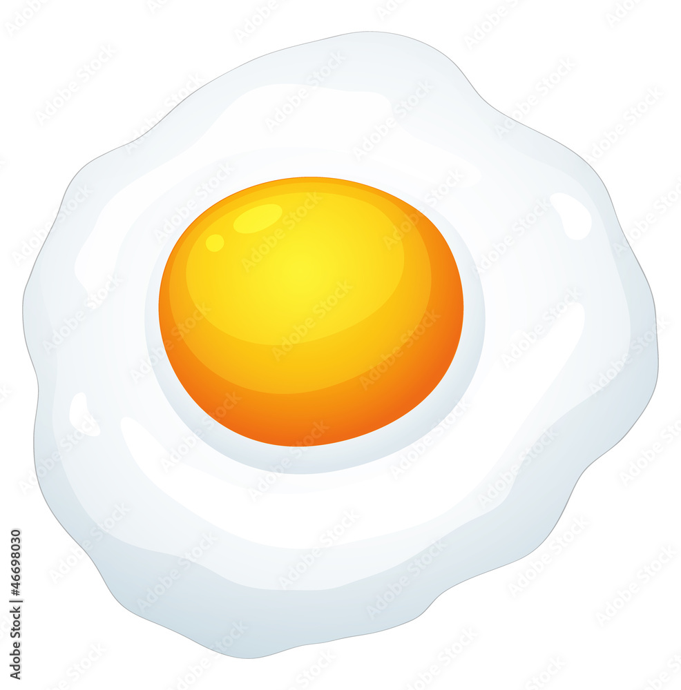 an egg omlet - obrazy, fototapety, plakaty 