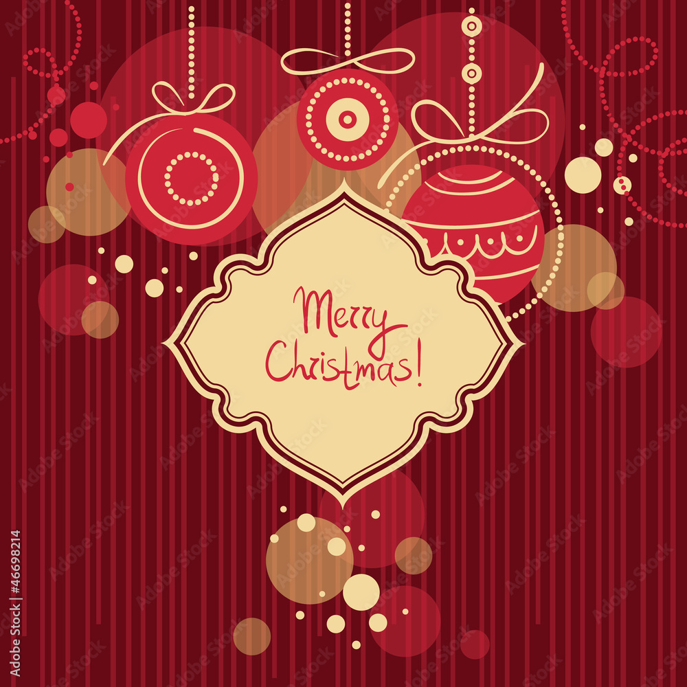 Naklejka premium Christmas card