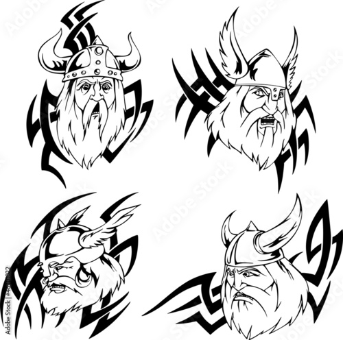 Viking heads