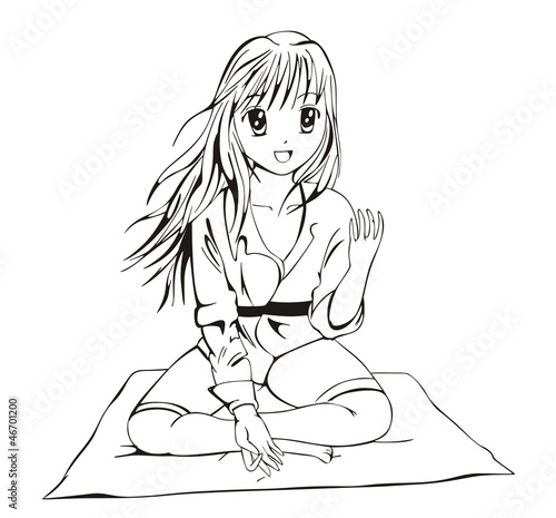 Anime wushu girl