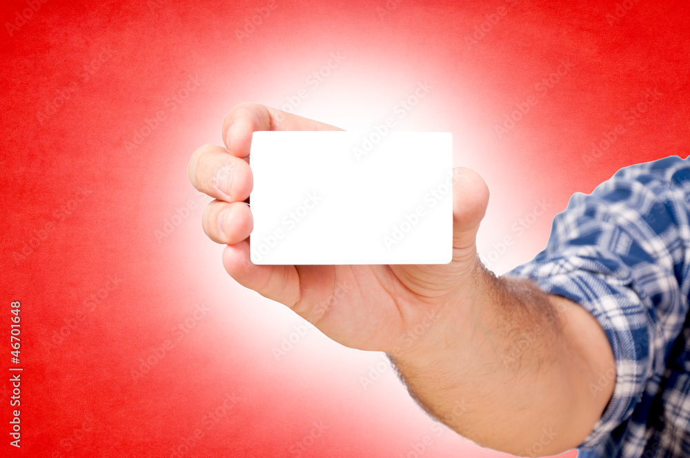 Obraz premium Blank card
