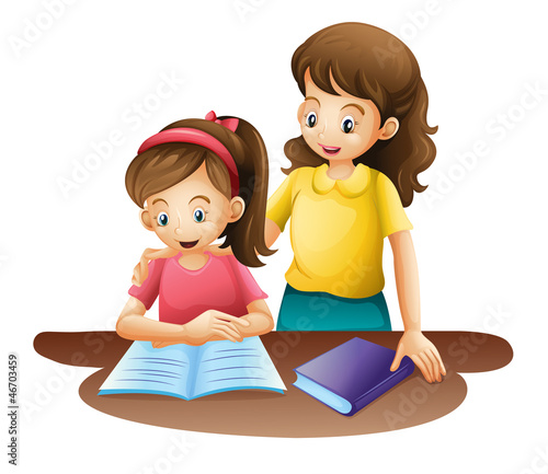 mom and kid