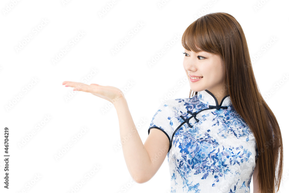 Beautiful asian woman in traditional Chinese Cheongsam Beautiful asian woman in traditional Chinese Cheongsam