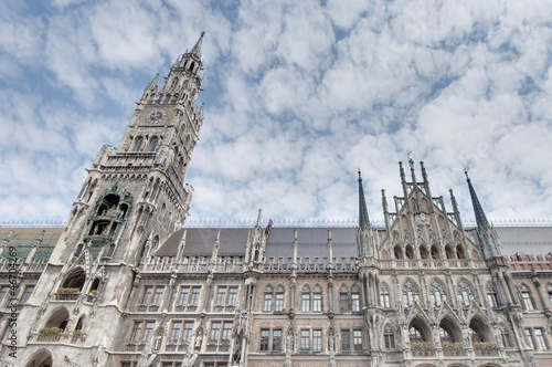 Neues Rathaus building in Munich, Germany photo