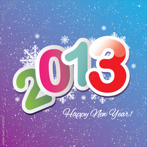New year 2013 background. Vector illustration