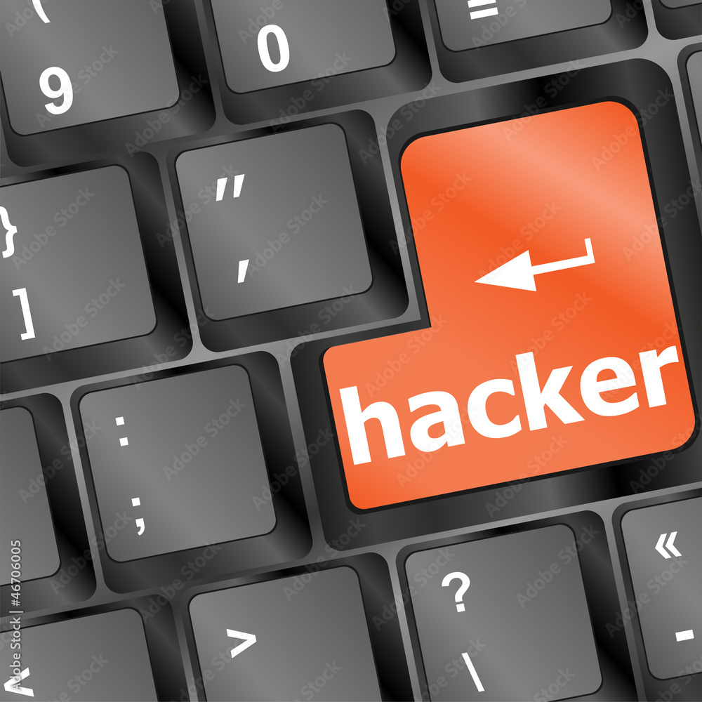hacker word on keyboard, cyber attack, cyber terrorism concept hacker word on keyboard, cyber attack, cyber terrorism concept