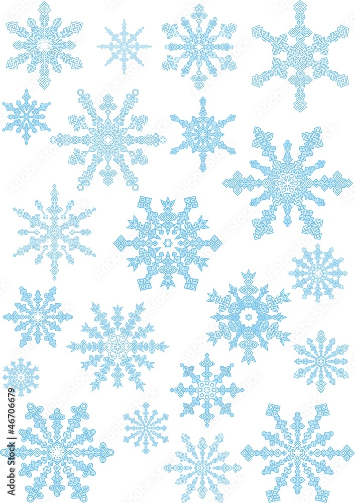 collection of the snowflakes collection of the snowflakes
