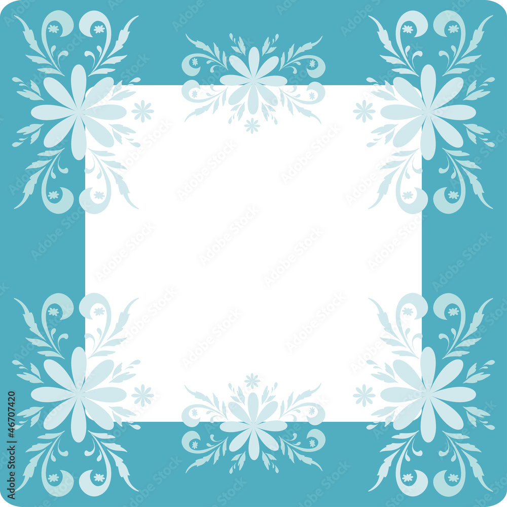 Background, flowers and frame Background, flowers and frame