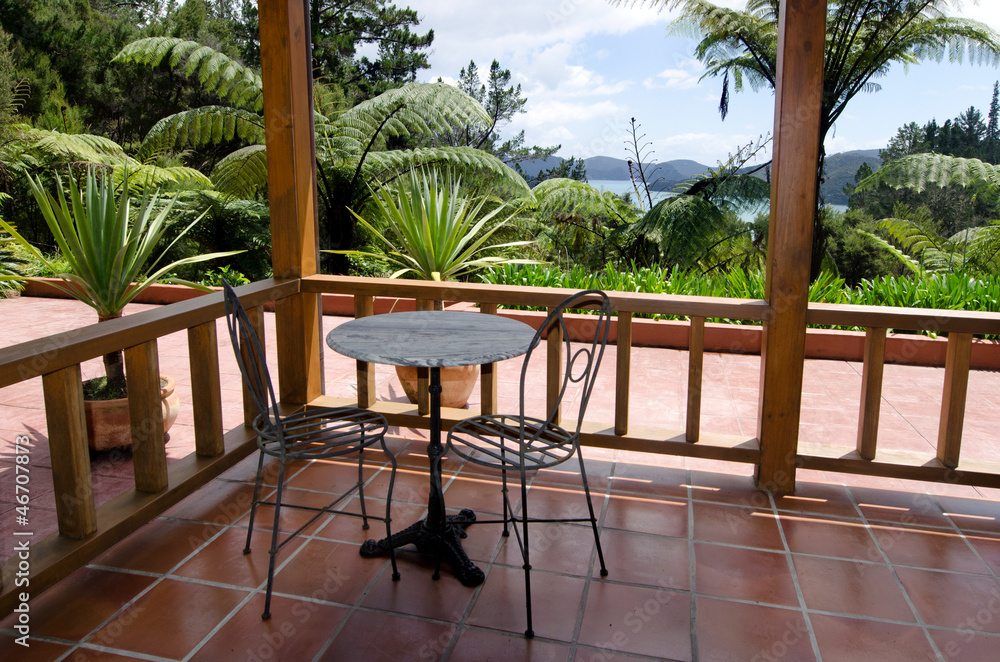 Fototapeta premium Tropical patio