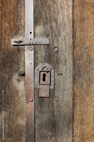 Old iron lock