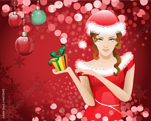 christmas lady