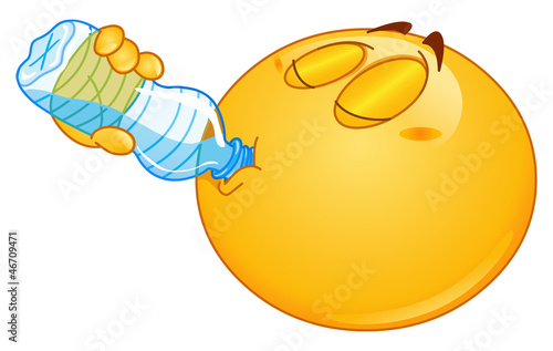 Drinking water emoticon