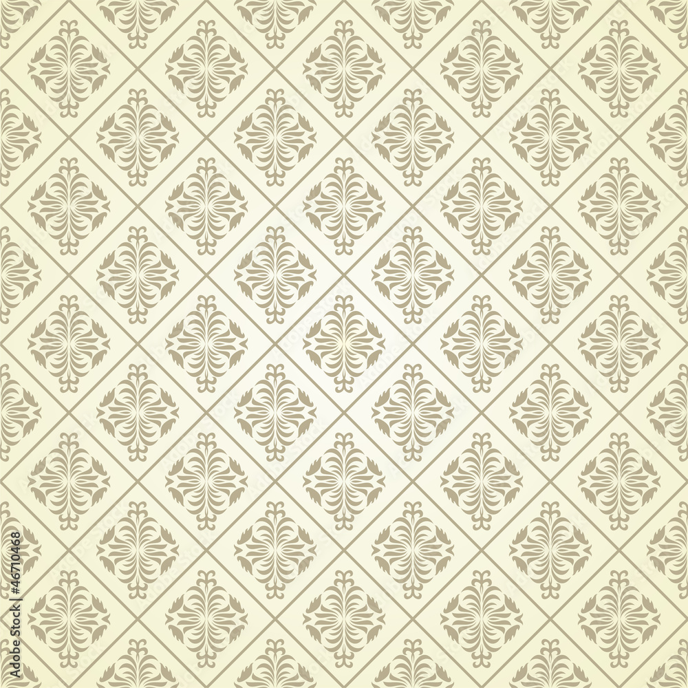 Seamless Damask wallpaper Seamless Damask wallpaper