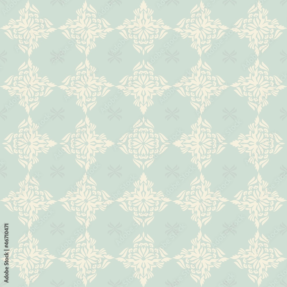 Seamless Damask wallpaper Seamless Damask wallpaper
