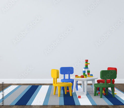 Interior of playroom kidsroom