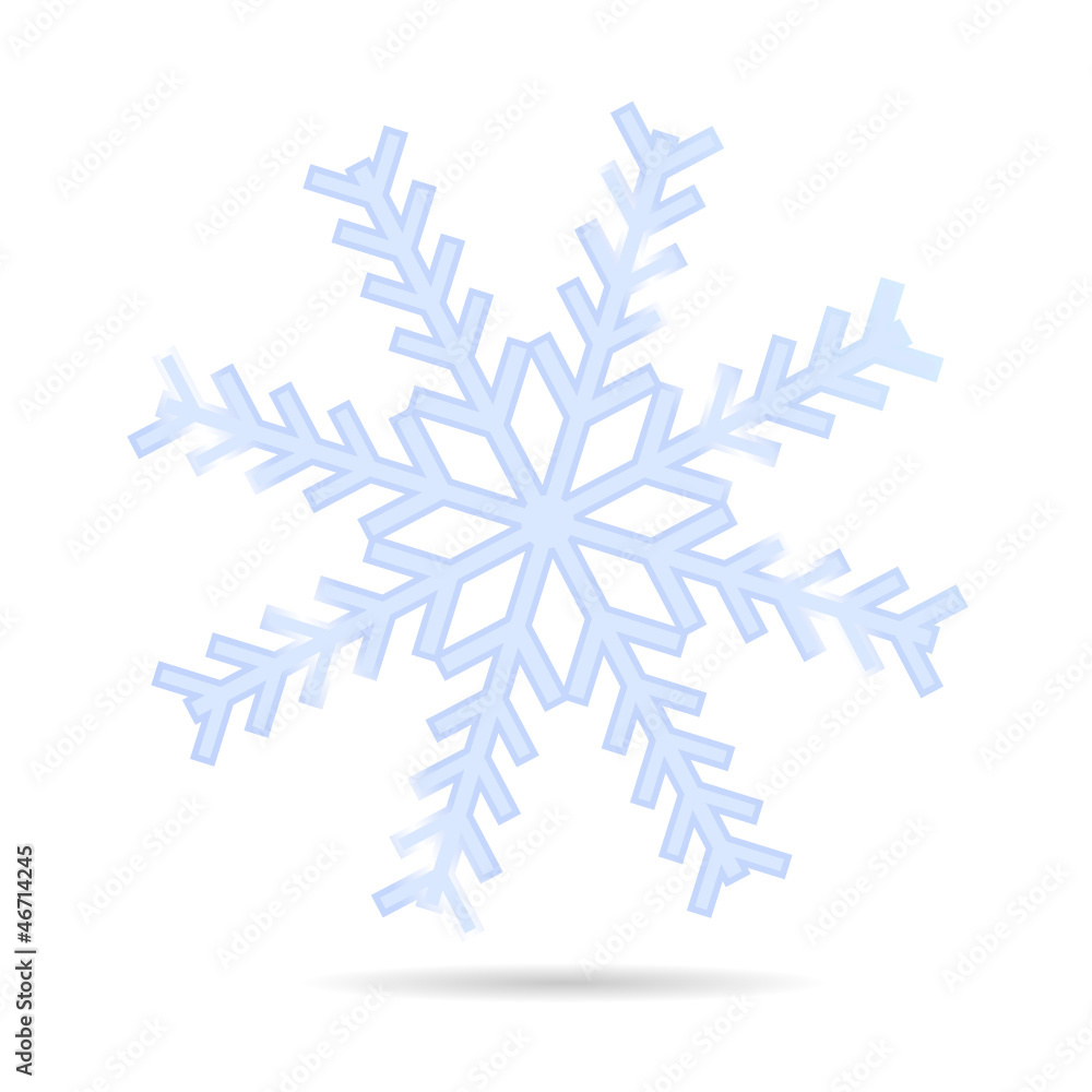 snowflake one vector illustration snowflake one vector illustration