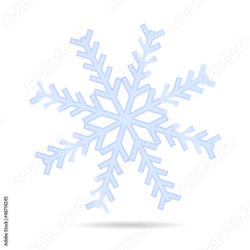 snowflake one vector illustration