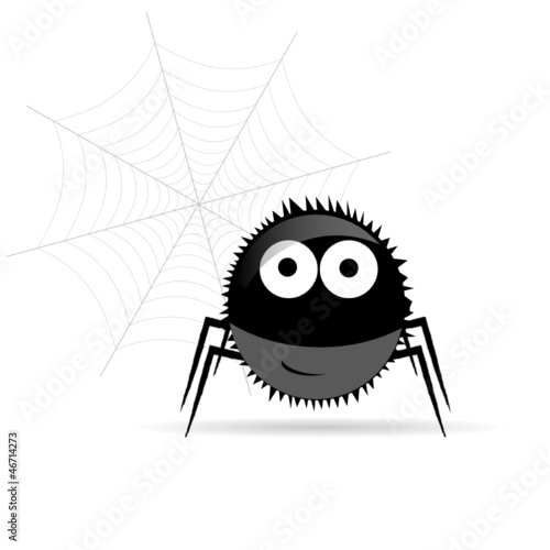 sweet and funny spider vector illustration