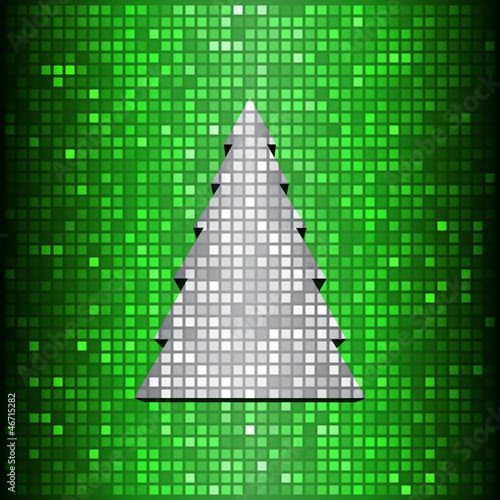 Mosaic christmas tree