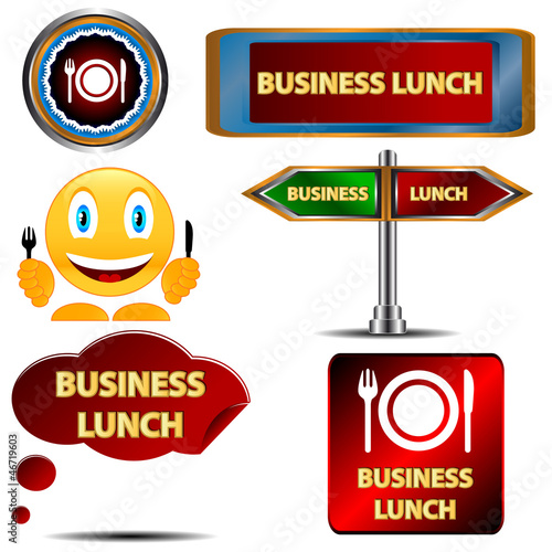 Business lunch set