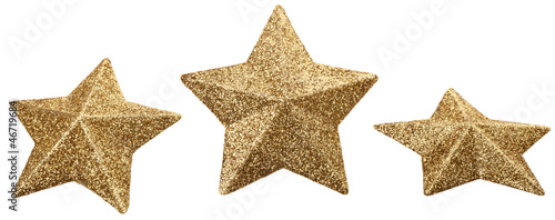 Gold star glitter