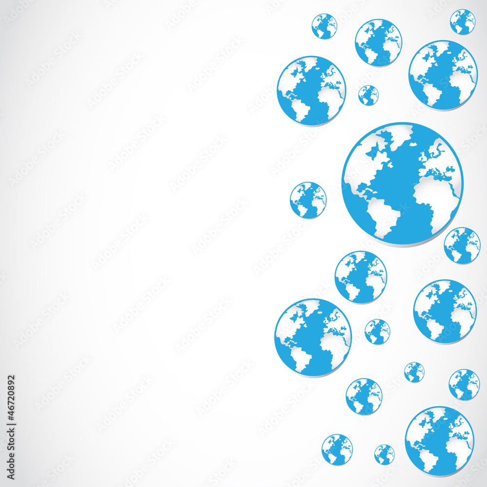 Obraz premium business world concept