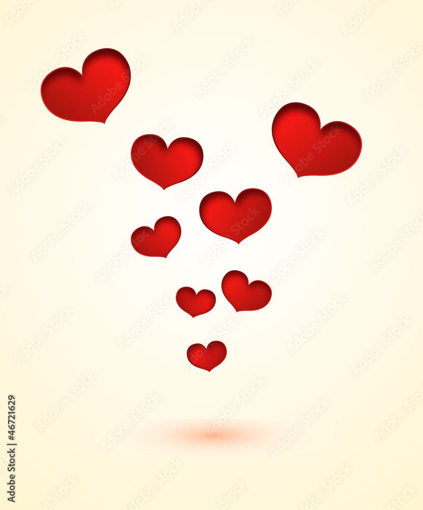 Valentine's day heart card
