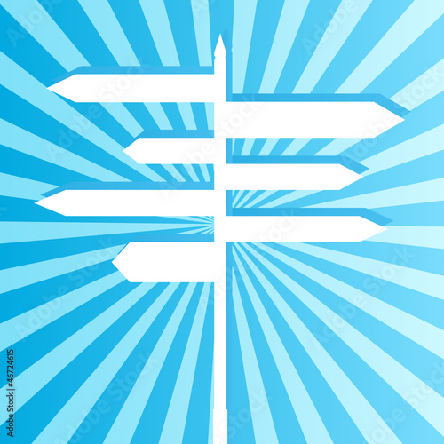 Crossroad sign post vector background