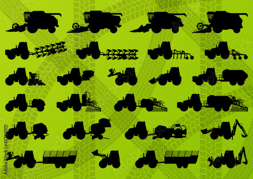 Agriculture industrial farming equipment tractors, trucks, harve